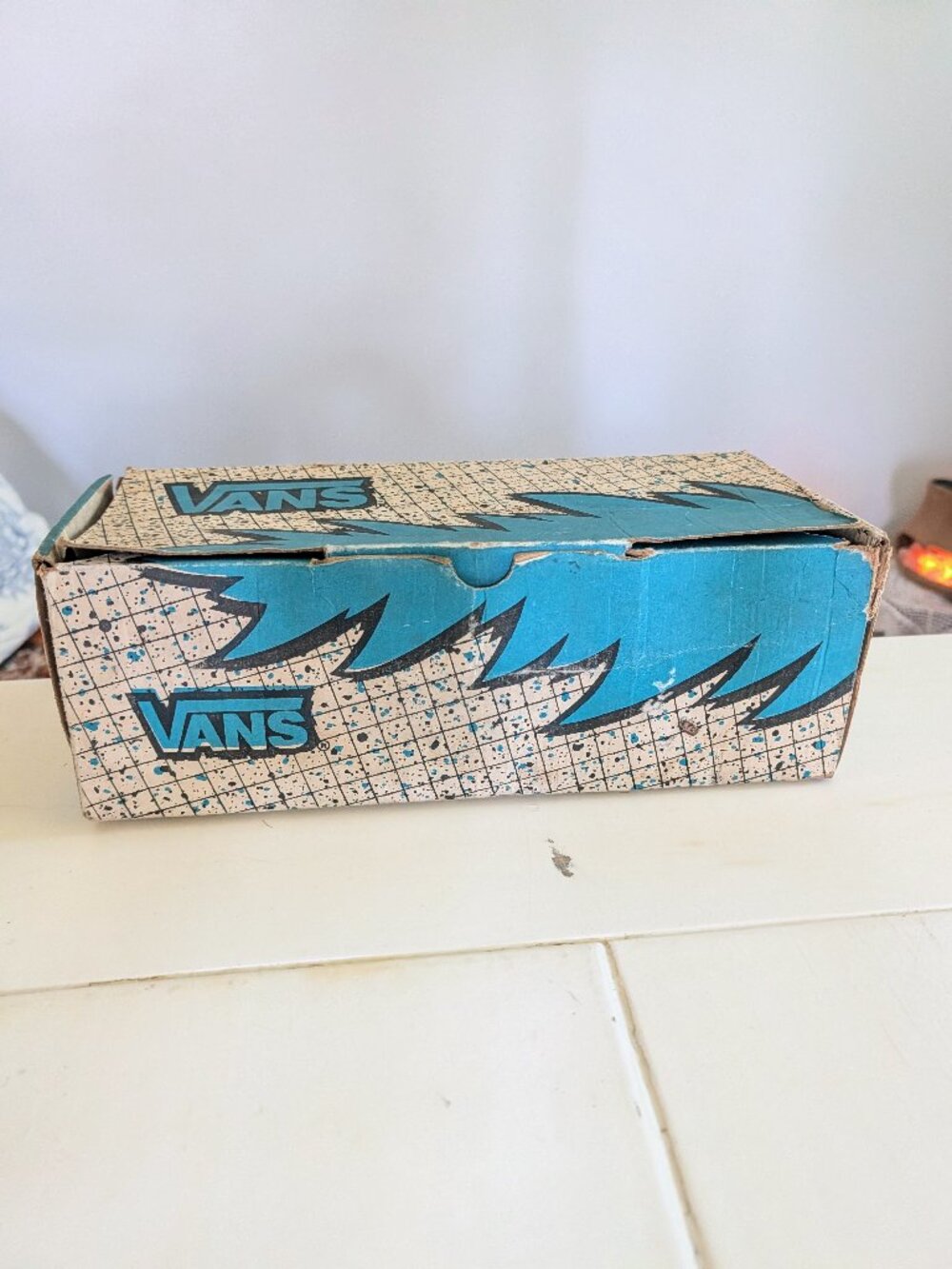 VTG 1990 VANS Skateboarding Shoes Skate USA California EMPTY SHOE BOX ONLY